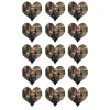 Papel de azúcar - 15 fotos iguales en Corazones de 5 cm - Impresión comestible personalizada