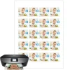Papel de azúcar - 20 fotos iguales en Cuadrados de 4 cm - Impresión comestible personalizada