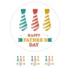 Papel de azúcar Happy Father's Day 20 cm - María Lunarillos
