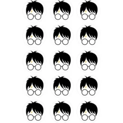 Papel de azúcar Harry Potter 5 cm (15) - María Lunarillos
