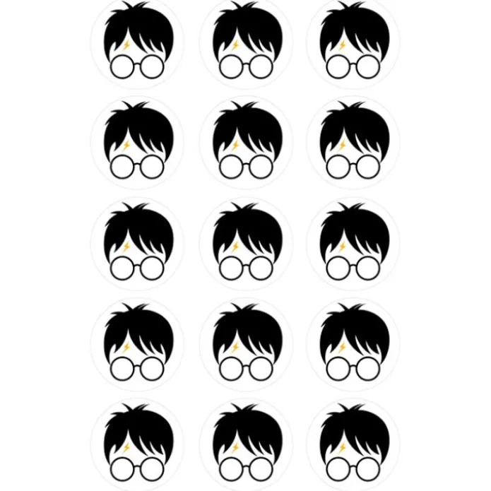 Papel de azúcar Harry Potter 5 cm (15) - María Lunarillos