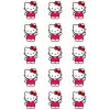 Papel de azúcar Hello Kitty 3 - 5 cm (15) - María Lunarillos