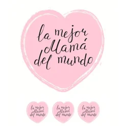 Papel de azúcar La mejor Mamá del mundo 20 cm - María Lunarillos