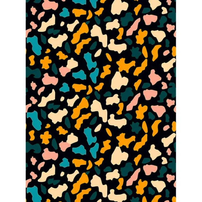 Papel de azúcar Leopardo de colores A4 - María Lunarillos