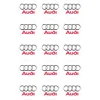 Papel de azúcar Logotipo Audi 5 cm (15) - María Lunarillos