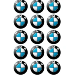 Papel de azúcar Logotipo BMW 5 cm (15) - María Lunarillos