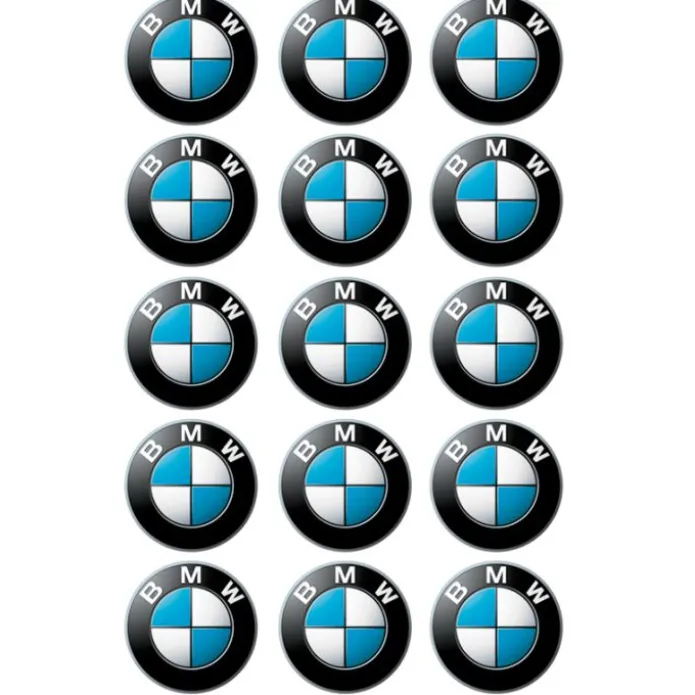 Papel de azúcar Logotipo BMW 5 cm (15) - María Lunarillos