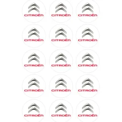 Papel de azúcar Logotipo Citroen 5 cm (15) - María Lunarillos