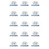 Papel de azúcar Logotipo Hyundai 5 cm (15) - María Lunarillos