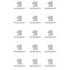 Papel de azúcar Logotipo Peugeot 5 cm (15) - María Lunarillos