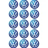 Papel de azúcar Logotipo Volkswagen 5 cm (15) - María Lunarillos