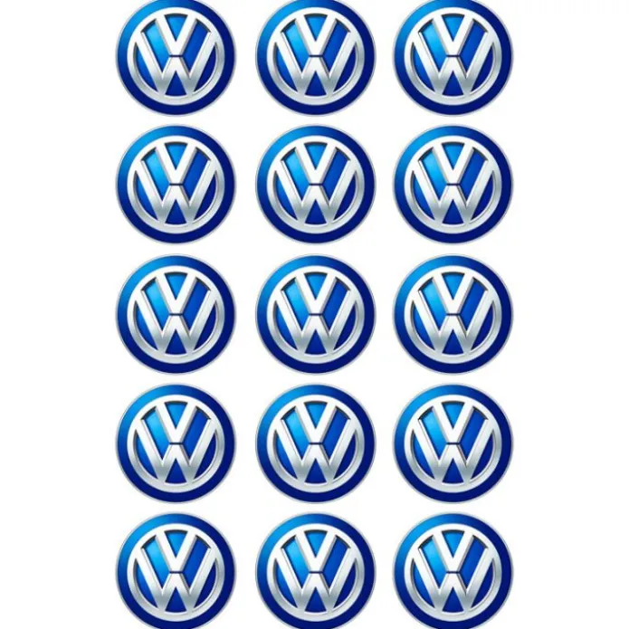 Papel de azúcar Logotipo Volkswagen 5 cm (15) - María Lunarillos