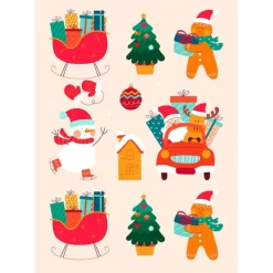 Papel de azúcar Mix Navidad (A4) - María Lunarillos