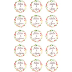 Papel de azúcar - Nombres nº 1 - Impresión comestible personalizada
