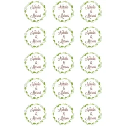 Papel de azúcar - Nombres nº 2 - Impresión comestible personalizada