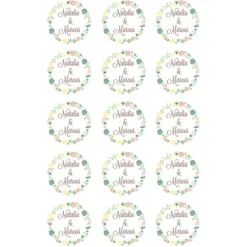 Papel de azúcar - Nombres nº 4 - Impresión comestible personalizada