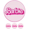 Papel de azúcar palabra Barbie 20 cm - María Lunarillos