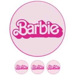 Papel de azúcar palabra Barbie 20 cm - María Lunarillos