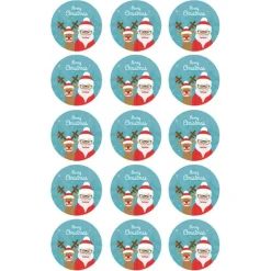 Papel de azúcar Papá Noel 5 cm (15) - María Lunarillos