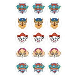 Papel de azúcar Patrulla Canina 5 cm (15) - María Lunarillos