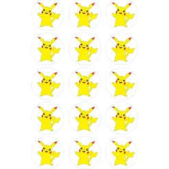 Papel de azúcar Pokémon Pikachu 5 cm (15) - María Lunarillos