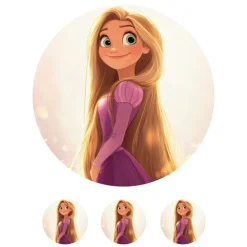 Papel de azúcar Rapunzel - 20 cm - María Lunarillos