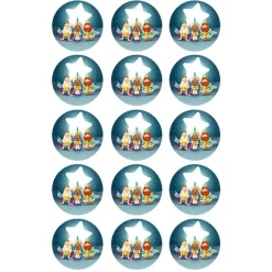 Papel de azúcar Reyes Magos 5 cm (15) - María Lunarillos