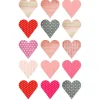 Papel de azúcar San Valentín corazones estampados 5 cm (15) - María Lunarillos