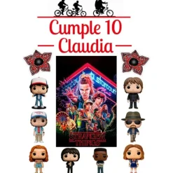 Papel de azúcar Stranger Things - Nombre y Rótulo personalizado A4 - Impresión personalizada