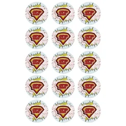 Papel de azúcar Super Dad 5 cm (15) - María Lunarillos