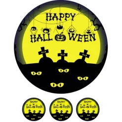 Papel de azúcar tumbas Halloween 20 cm - María Lunarillos