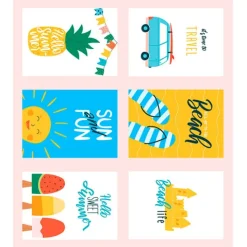 Papel de azúcar Verano mix A4 - María Lunarillos