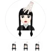 Papel de azúcar Wednesday Addams o Miércoles Addams 20 cm - María Lunarillos