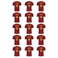 Papel de oblea - Camiseta fútbol España nombre y número 5 cm (15) - Impresión personalizada