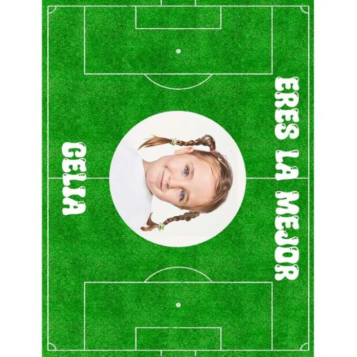 Papel de oblea Campo de fútbol - Foto y Rótulo A4 - Impresión personalizada