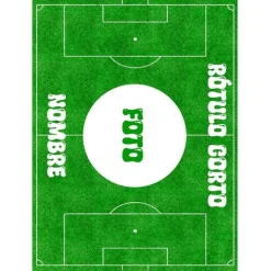 Papel de oblea Campo de fútbol - Foto y Rótulo A4 - Impresión personalizada