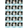 Papel de oblea con foto, nombre y fecha personalizada cuadrado 5 cm (15) - Mi Bautizo