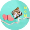 Papel de oblea - Día de la Madre con foto personalizada 20 cm - Impresión personalizada