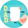 Papel de oblea - Día del Padre con foto personalizada 20 cm - Impresión personalizada