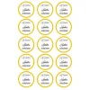 Papel de oblea - 15 diseños iguales en Círculos de 5 cm Nombre y fecha Mi bautizo - Impresión personalizada