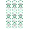 Papel de oblea - 15 diseños iguales en Círculos de 5 cm Nombre y fecha Mi primera comunión - Impresión personalizada
