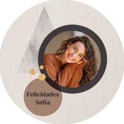 Papel de oblea - Foto y Rótulo Diseño 1 - 20 cm - Impresión personalizada