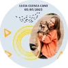 Papel de oblea - Foto y Rótulo Diseño 2 - 20 cm - Impresión personalizada