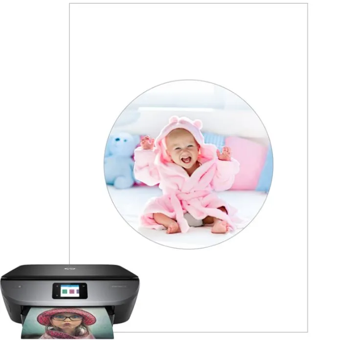 Papel de oblea grueso - Círculo de 15 cm - Impresión comestible personalizada