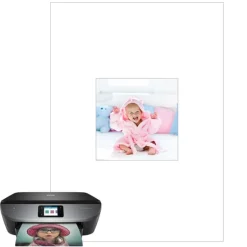 Papel de oblea grueso - Cuadrado de 10 cm - Impresión comestible personalizada