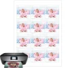 Papel de oblea grueso - 12 fotos iguales en Cuadrados de 6 cm - Impresión comestible personalizada
