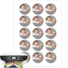 Papel multitransfer para merengues, chocolate e isomalt - 15 fotos iguales en Círculos de 5 cm - Impresión personalizada