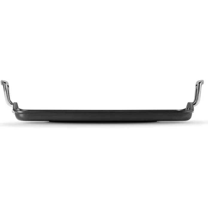 Parrilla lisa antiadherente TNS PRO rectangular 25 x 35 cm - Aluminio forjado - Le Creuset