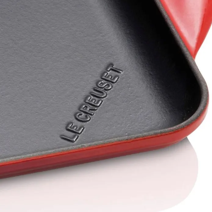 Parrilla lisa rectangular cereza 31,5 cm - Hierro fundido - Le Creuset