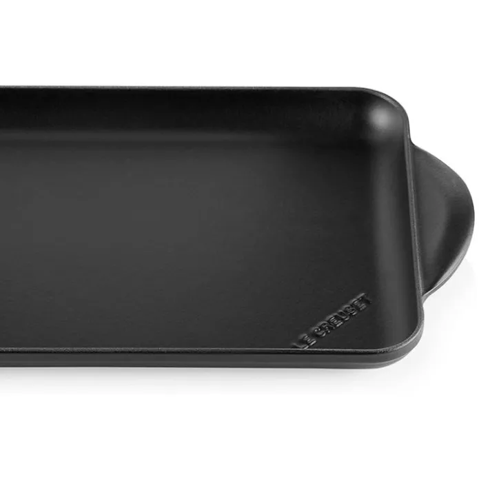 Parrilla lisa rectangular negra 31,5 cm - Hierro fundido - Le Creuset